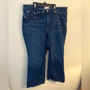 Madewell Perfect Vintage Flare dark wash jean 18w denim